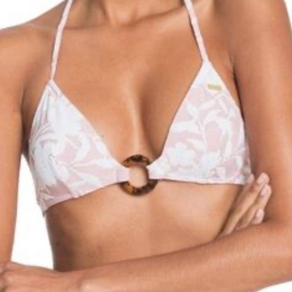 Roxy floral pink bikini top - Picture 1 of 6